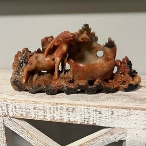 Antique carved soapstone